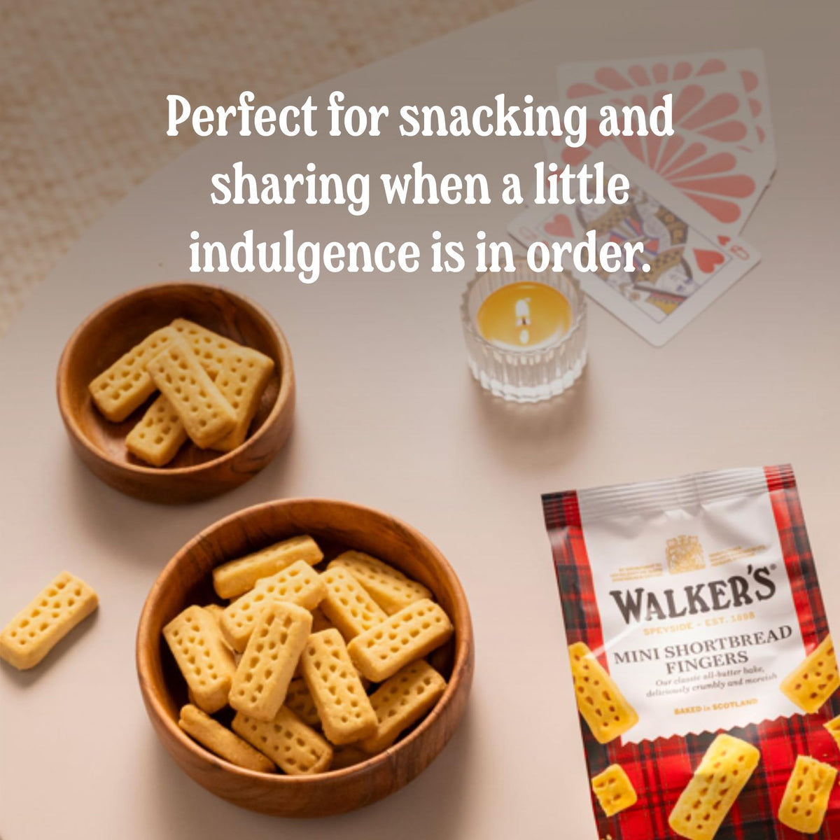 Walker's Shortbread Mini Fingers butter slice—creamy center and crisp edges.
