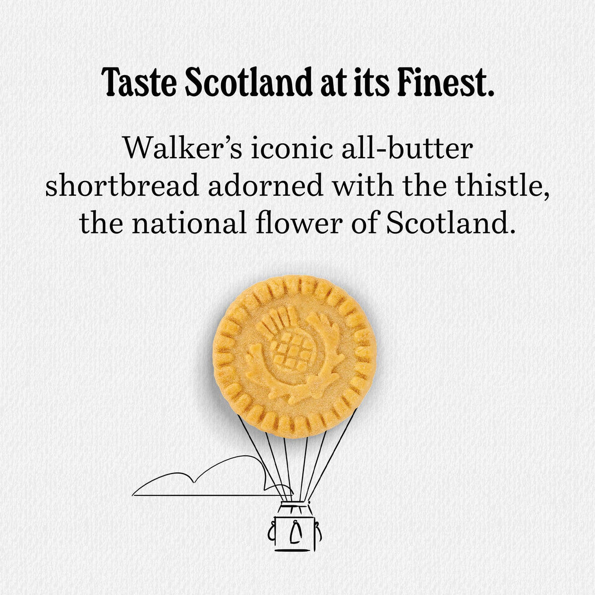 Walker’s Shortbread Rounds closeup reveals buttery, crumbly texture ideal for tea-time treats.