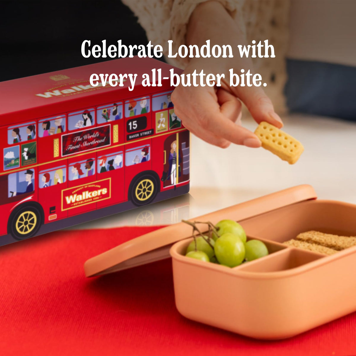 Perfect tea-time pairing: Walker’s Shortbread with a warm cup of tea.