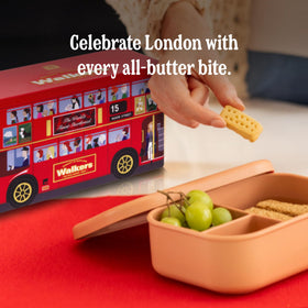 Perfect tea-time pairing: Walker’s Shortbread with a warm cup of tea.