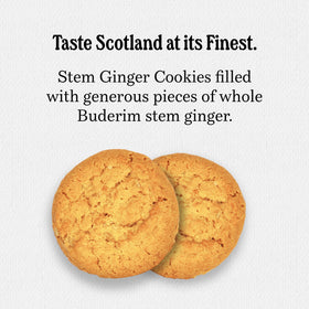 Walker's Stem Ginger Biscuits highlight chunky ginger pieces for a bold bite