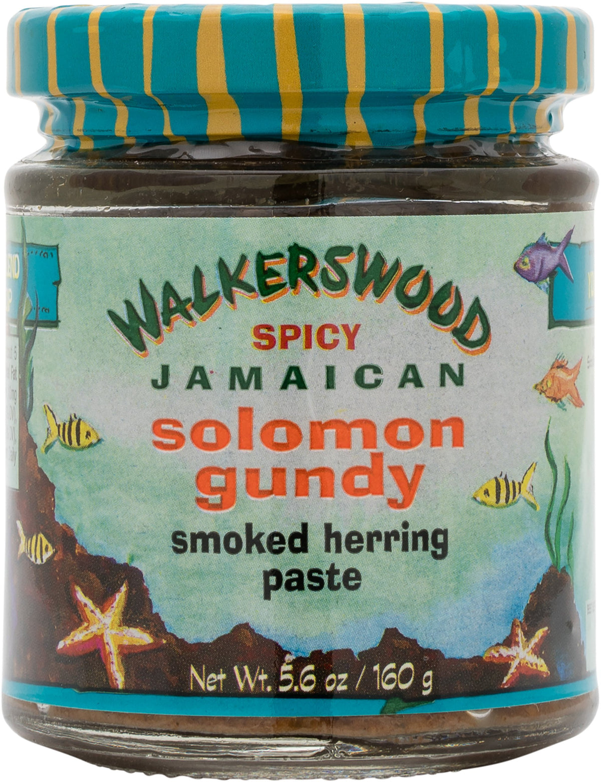 Walkerswood Spicy Solomon Gundy jar front for bold Jamaican flavor.
