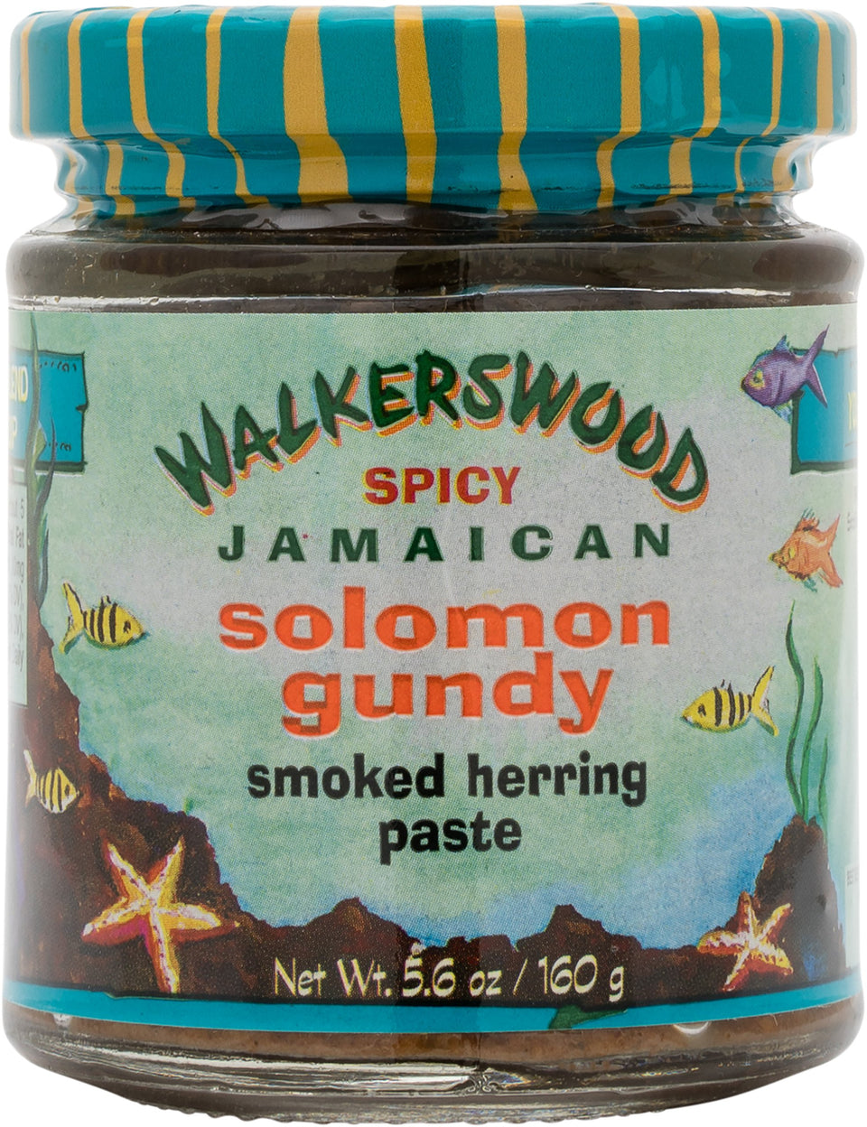 Walkerswood Spicy Solomon Gundy jar front for bold Jamaican flavor.