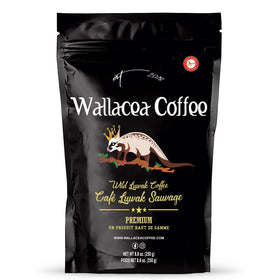 Wallacea Kopi Luwak wild beans ground-ready for a premium aroma