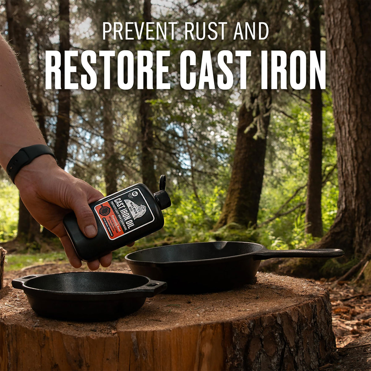 Walrus Oil pours smoothly to create an even high-heat coating.