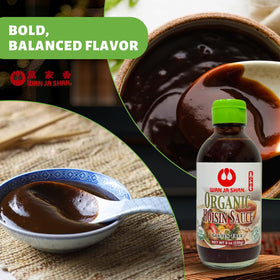 Wan Ja Shan Hoisin Sauce two-bottle set ready for weeknight meals.