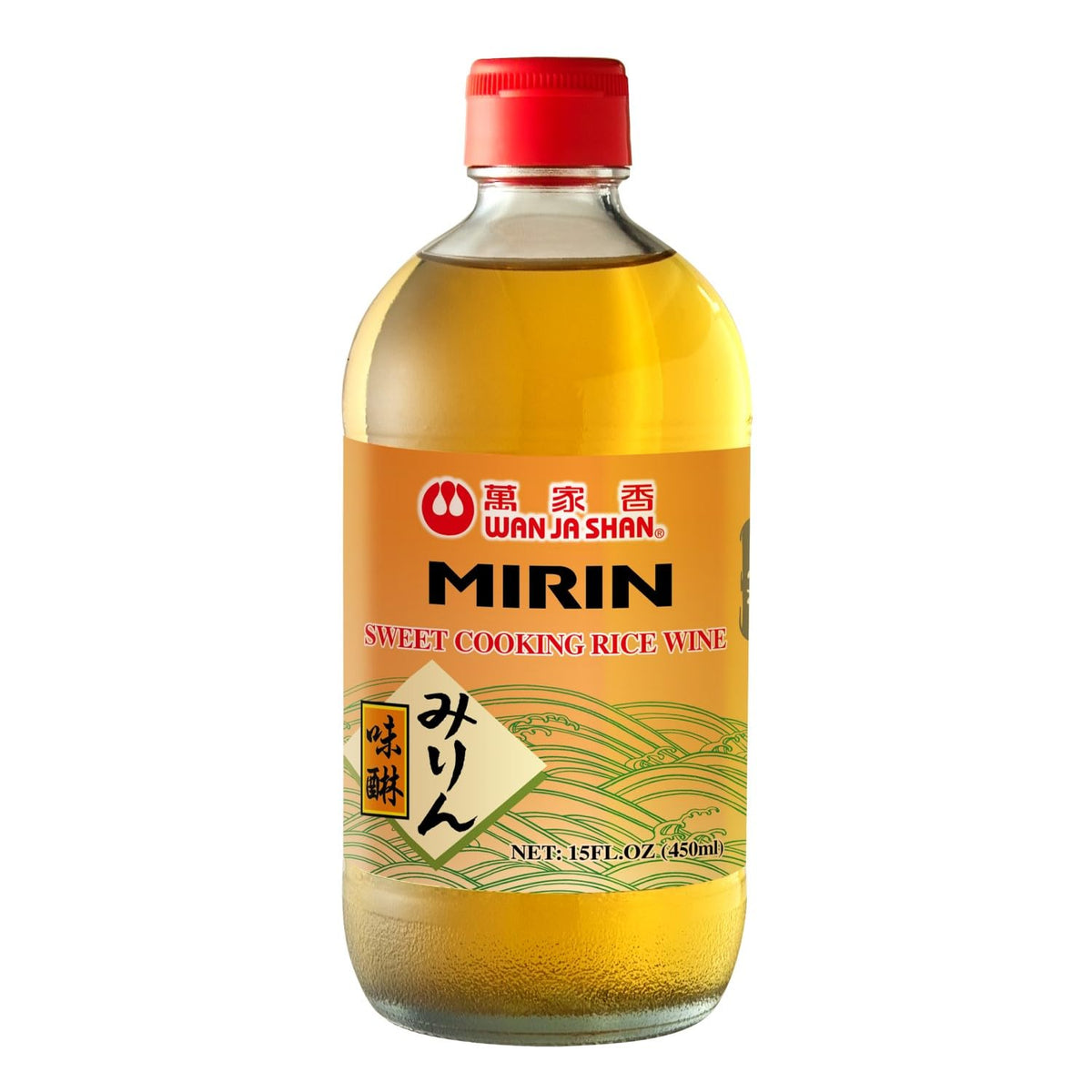 Wan Ja Shan Mirin bottle pour enhances authentic flavor for cooking.