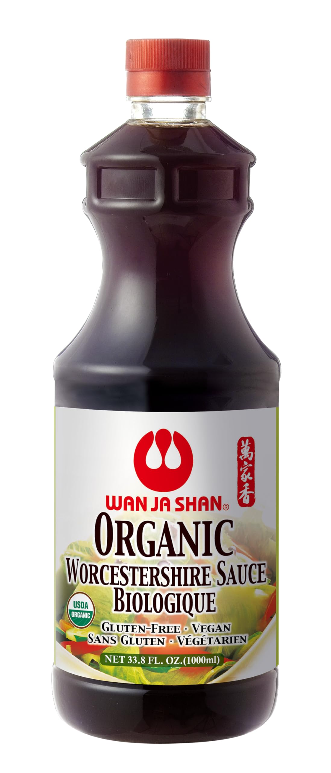 Wan Ja Shan Organic Worcestershire Sauce bottle for versatile cooking