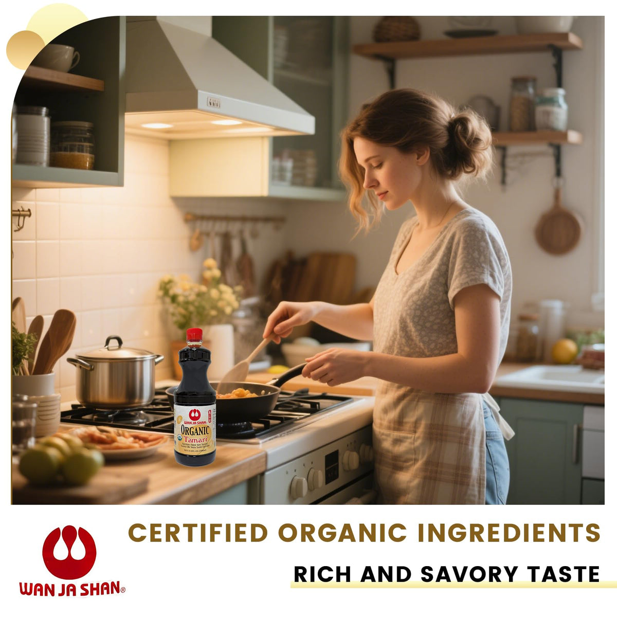 Wan Ja Shan tamari for marinades and dressings in everyday cooking.