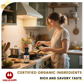 Wan Ja Shan tamari for marinades and dressings in everyday cooking.