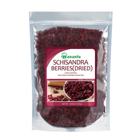 Wananfu Schisandra dried berries in 8oz pack for premium tea use