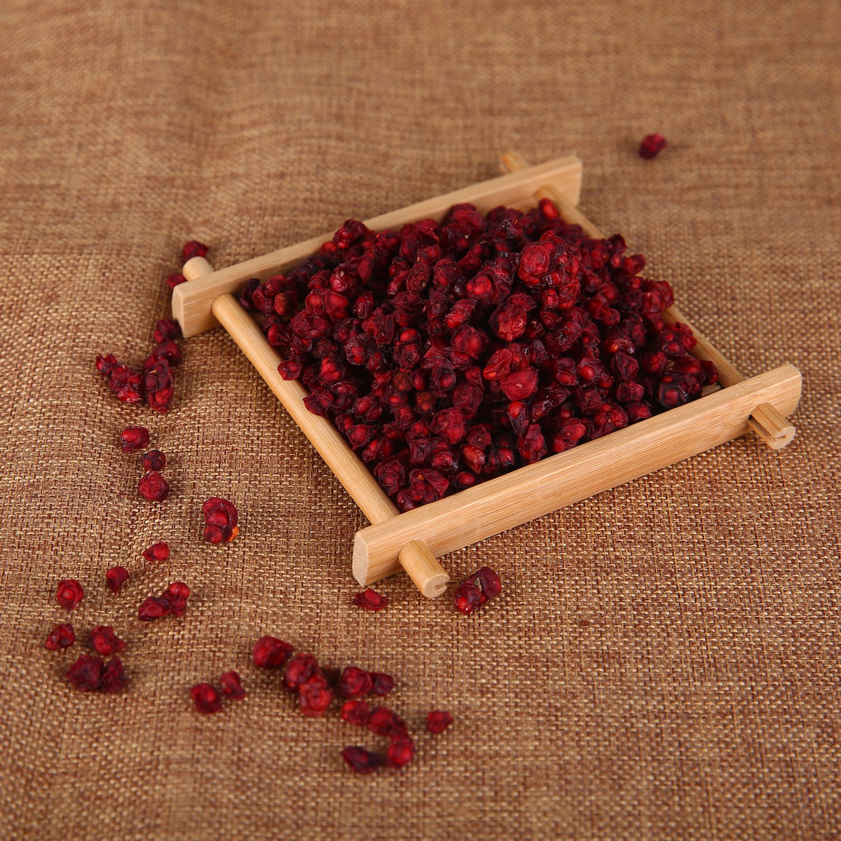 Wananfu Schisandra berries for tea enhance beverages.