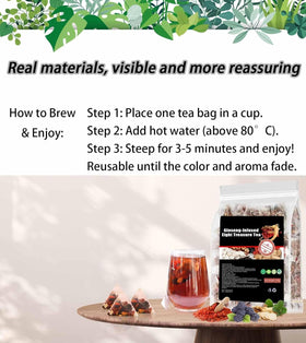 Wanciment Independent tea bags keep leaves contained for a cleaner brew.