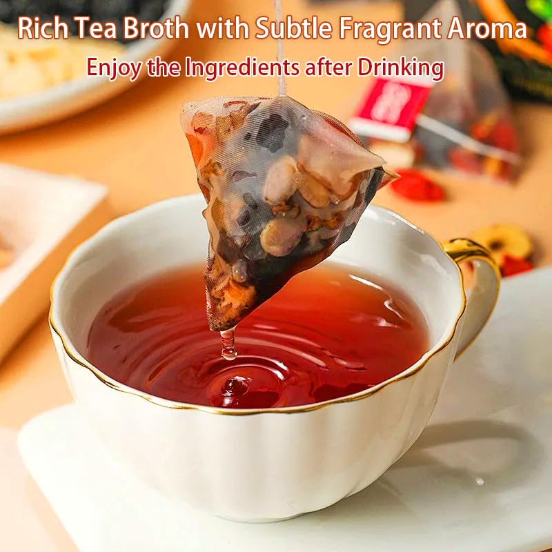 Wanciment Ginseng Eight Treasure Tea cup ready to enjoy