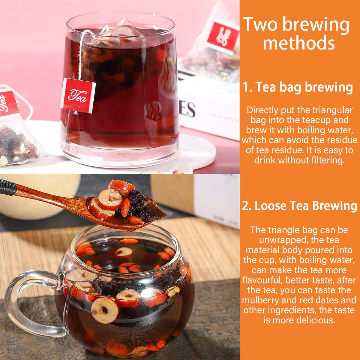 Wanciment Kidney Tea ingredients red dates adding natural sweetness to brew