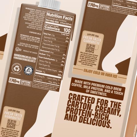 Wandering Bear Double Latte close-up reveals rich coffee and creamy mouthfeel.