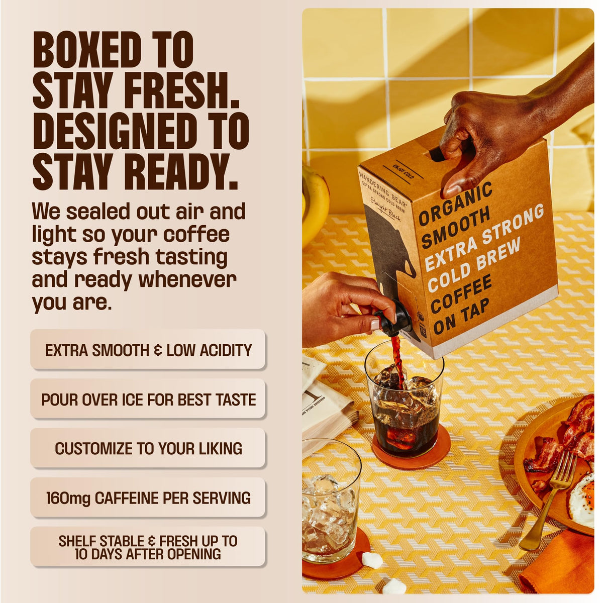 Wandering Bear Espresso beans closeup suggesting premium roast quality