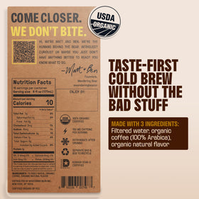 Wandering Bear Extra-Strong Cold Brew iced glass showcasing bold flavor