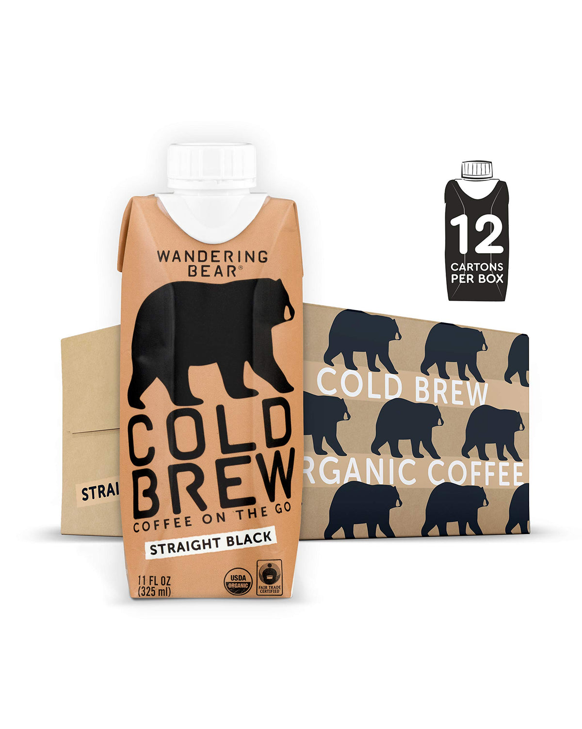 Wandering Bear 12 pack keeps cold brew on hand for busy days.