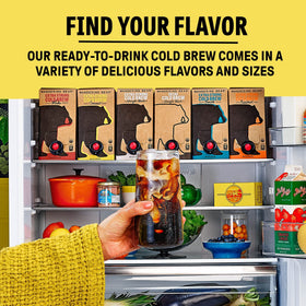 Wandering Bear Straight Black hot or iced ready-to-drink coffee.