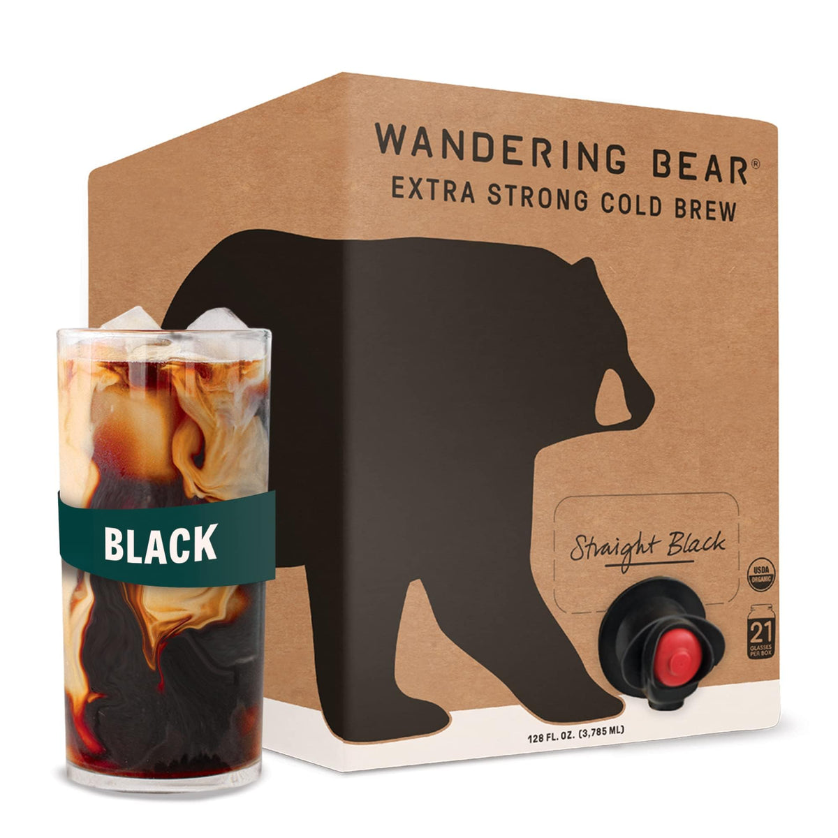 Wandering Bear Straight Black on tap for quick, smooth cold brew.