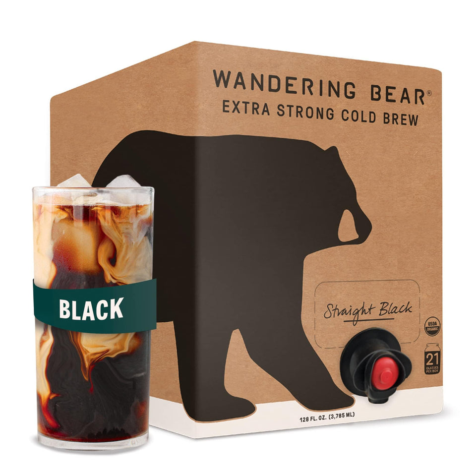 Wandering Bear Straight Black on tap for quick, smooth cold brew.