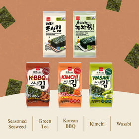 Wang crunchy seaweed sheets show crisp texture.