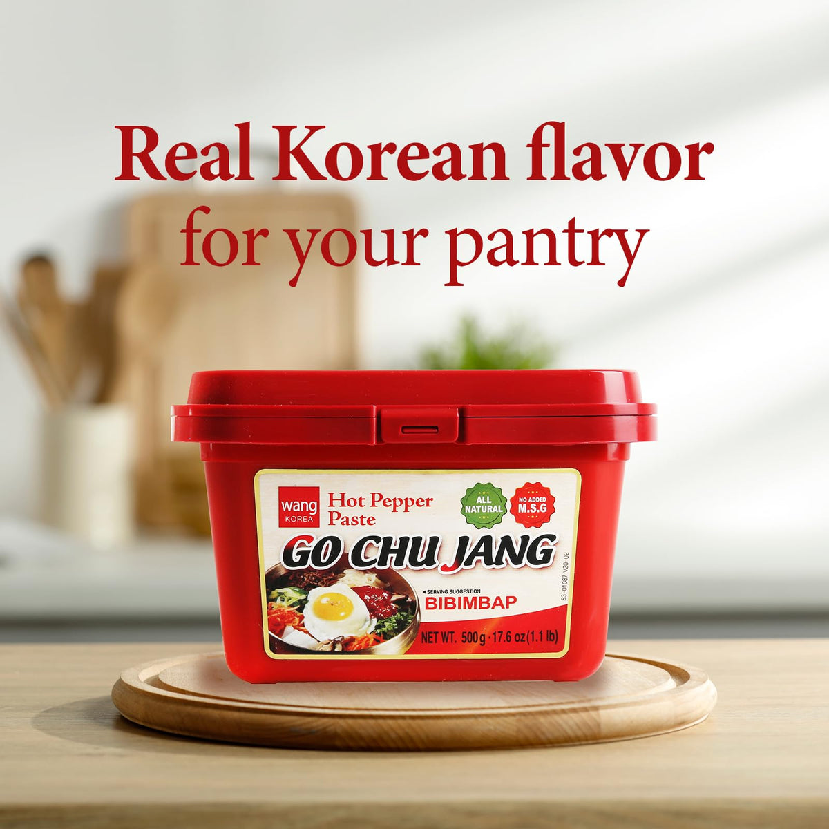 Wang Gochujang in a pan for a sizzling stir-fry, vibrant color.