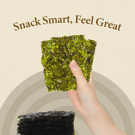 Wang Wasabi seaweed sheets showcase the strong aroma and authentic Korean flavor.