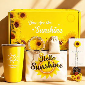 Wanocean sunflower gift box featuring a complete thoughtful set for special occasions.