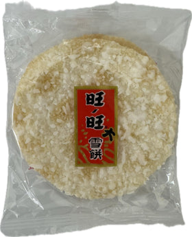 Want Want Shelly Shenbei rice crackers with tea pairing for a light snack.