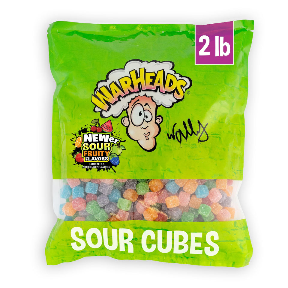 Warheads Cubes orange cubes deliver bold zest for party snacking.