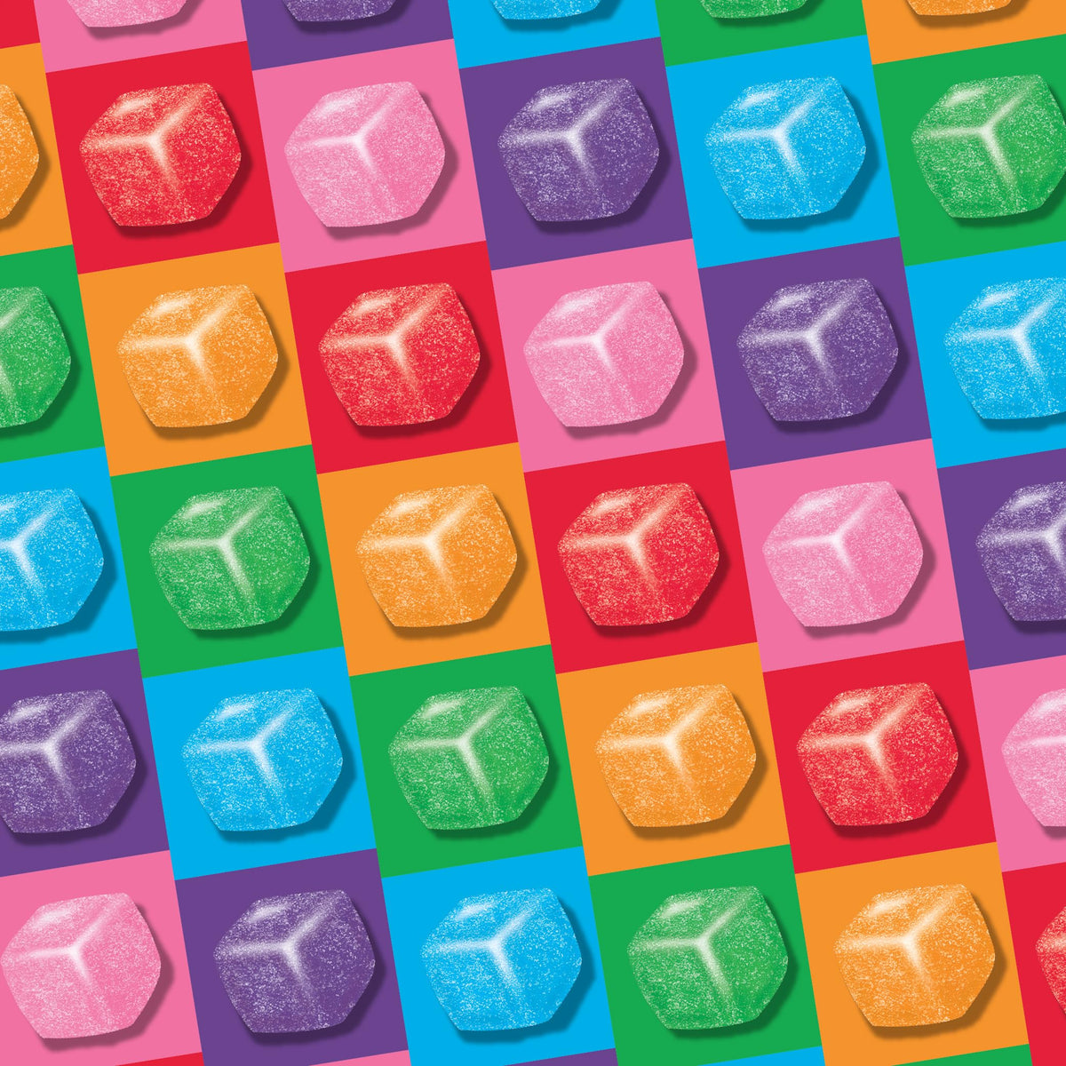 Warheads Cubes watermelon cubes offer a tangy, fruity treat anytime.