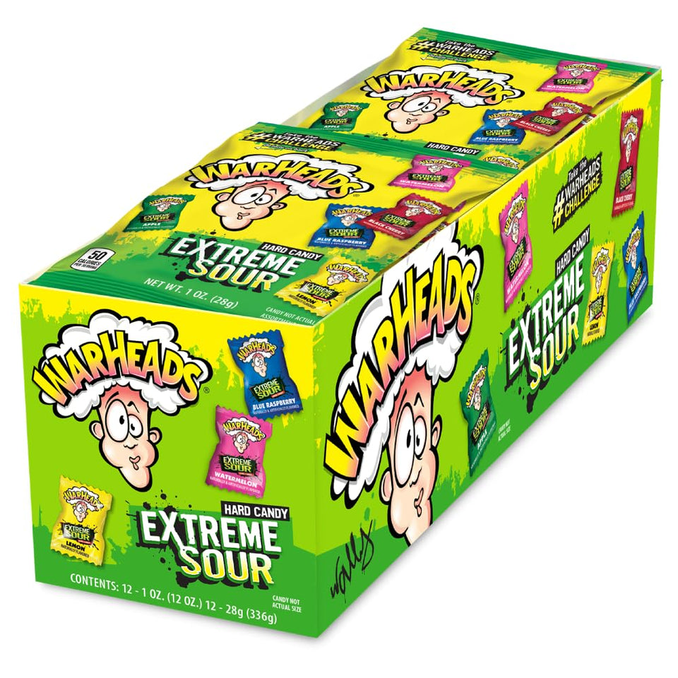 Warheads Extreme Sour Candy Sour Apple exterior detail for a bold bite