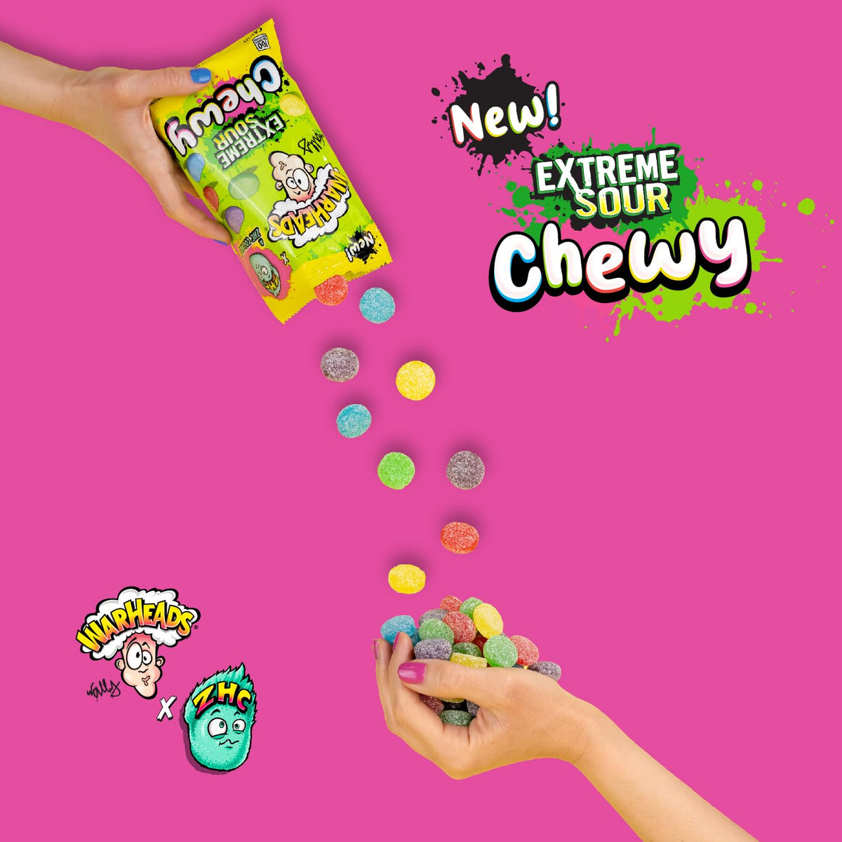 Warheads Extreme Sour Chewy Blue Raspberry, crowd-pleasing flavor for movie nights.