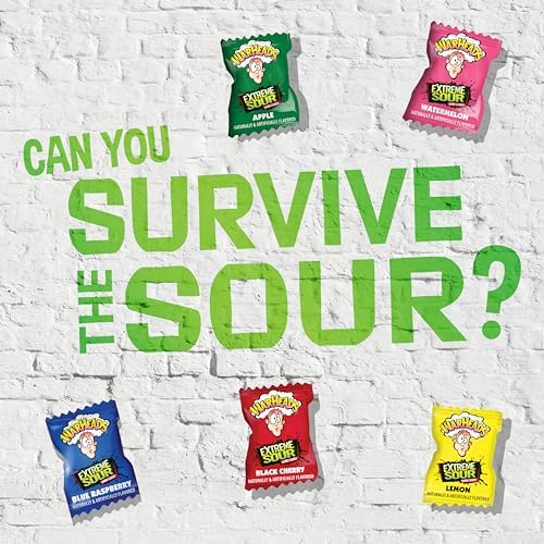 Warheads extreme sour candy bulk 1 lb bag shown for events and gatherings.