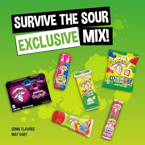 Warheads Galactic Cubes Rocket Raspberry—vibrant cubes delivering bold tangy flavor.