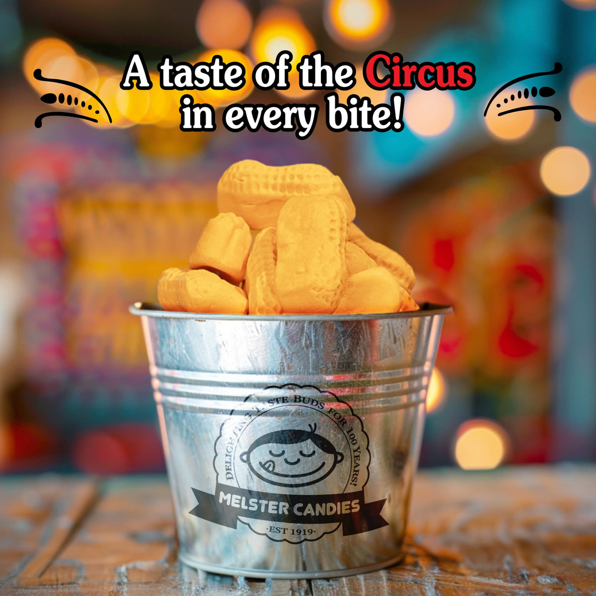 Circus Peanuts served on a plate—perfect for sharing at events and gatherings.