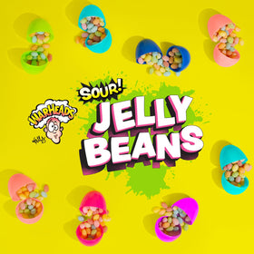 Warheads sour jelly beans blue raspberry flavor add colorful treats for gatherings.