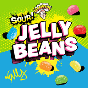 Warheads sour jelly beans lemon flavor brighten candy bowls with zing.
