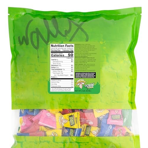 Warheads watermelon flavor candy closeup showing juicy, refreshing flavor with sour twist.