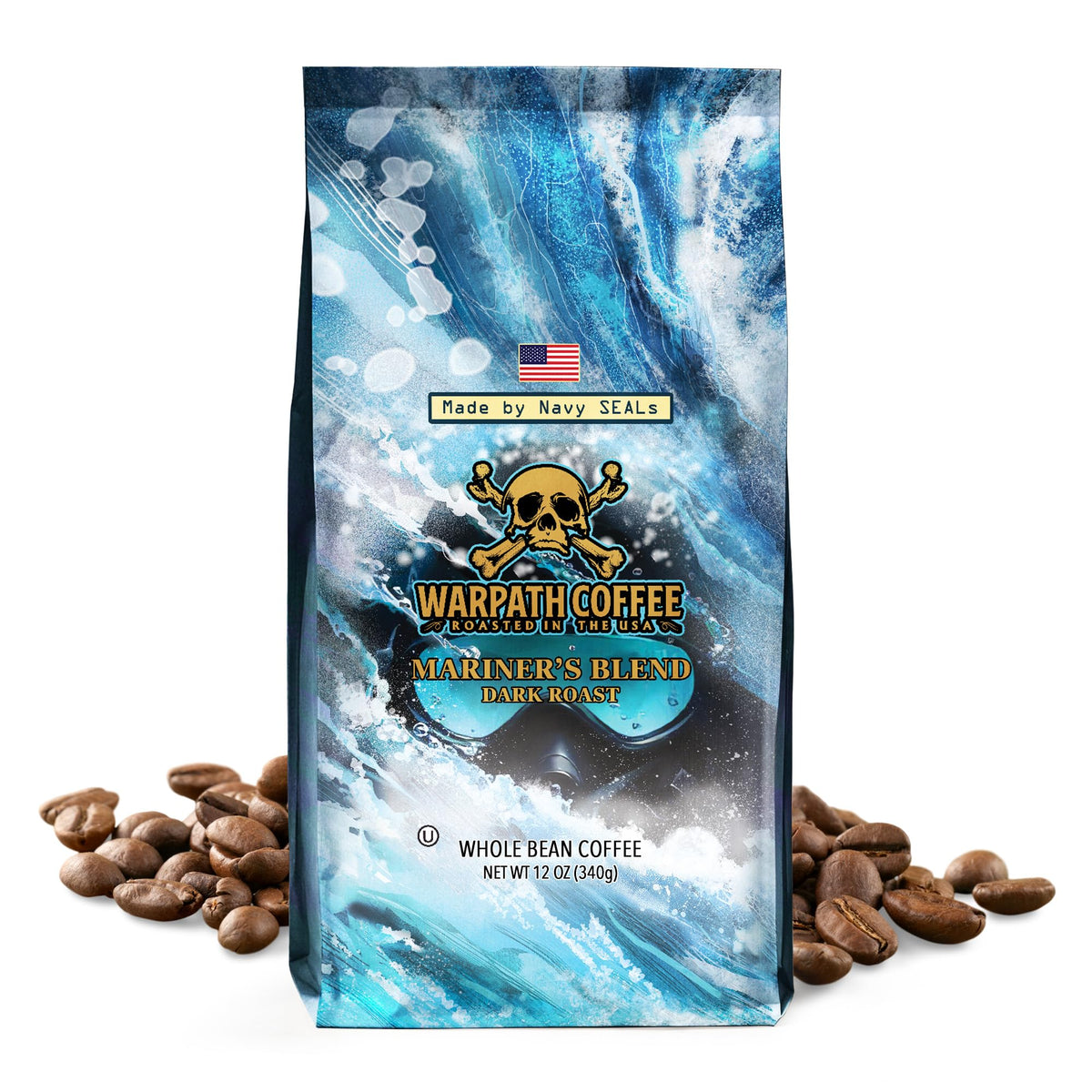 Warpath Coffee Arabica beans close-up showing smooth, rich taste