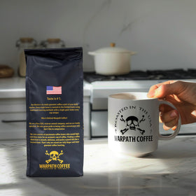 Vanilla hazelnut aroma highlighted in Warpath Coffee for a smooth, flavorful cup