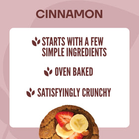 Wasa Cinnamon Crisp Creations breakfast toppings ready for yogurt or fruit.