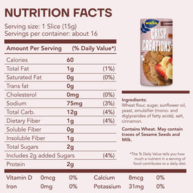 Wasa Cinnamon Crisp Creations carbon-neutral brand supporting planet-friendly choices.