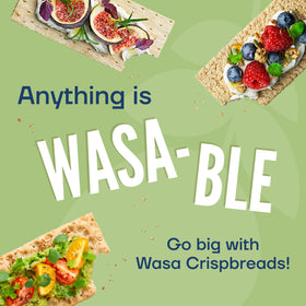 Wasa Crisp'n Light as breakfast base with spreads and eggs.
