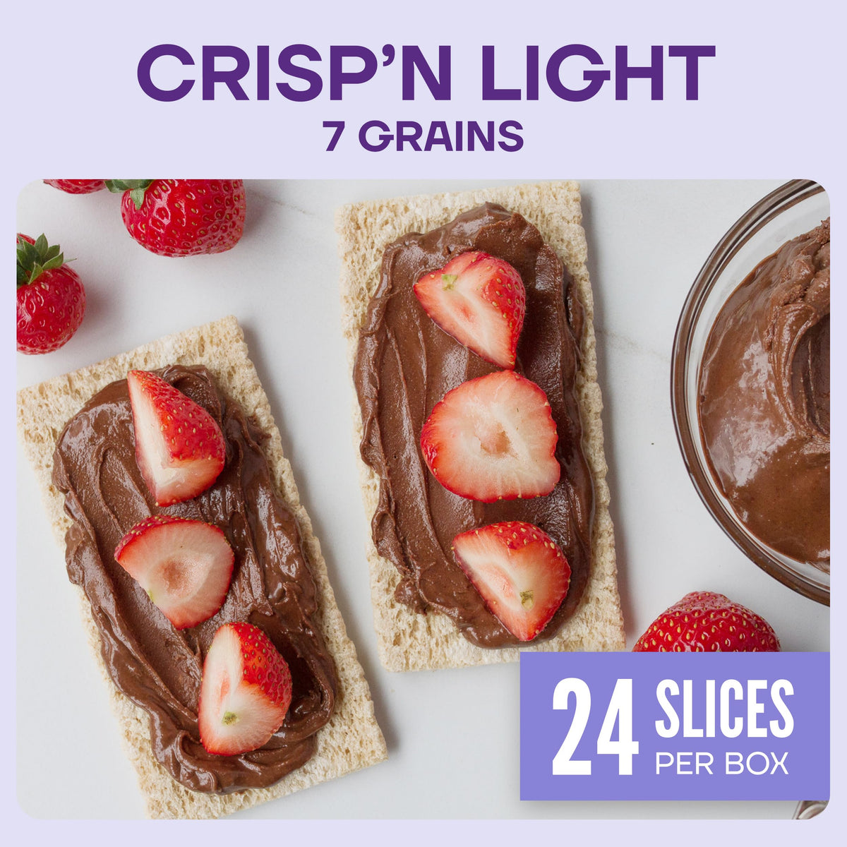 Wasa Crispbread sliced image showcasing sturdy base for toppings.