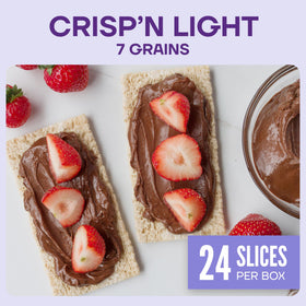 Wasa Crispbread sliced image showcasing sturdy base for toppings.