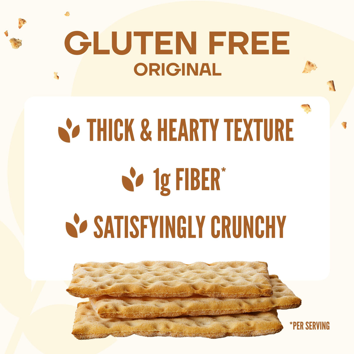 Wasa Gluten Free Original Crispbread with toppings demonstrates versatile meal options.