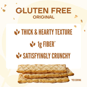 Wasa Gluten Free Original Crispbread with toppings demonstrates versatile meal options.